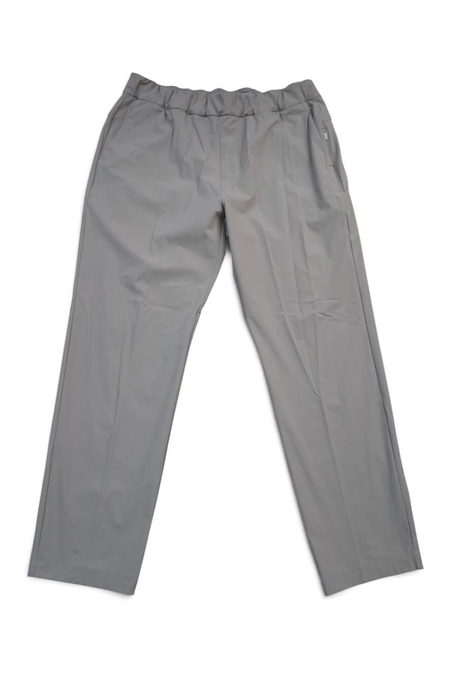 Vuori Miles Ankle Pant Women's Large Gray Stretch Zip Pocket VW404 Casual Lux